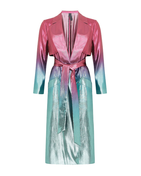 Dunaway Trench - Aqua/Pink