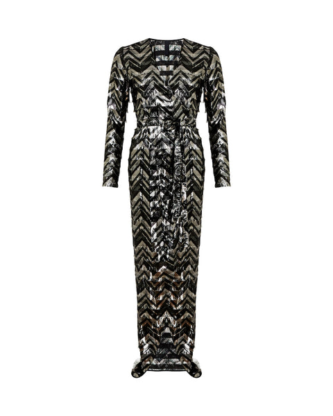 Eva Gown - Black/Silver